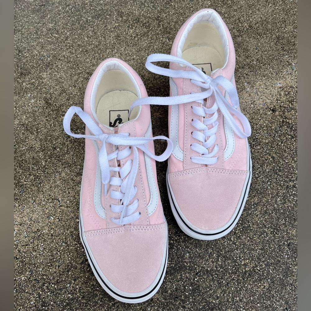 Blush Pink Vans. Size 7.5. Worn twice. Excellent condition